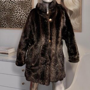 Brown Faux-Fur Jacket